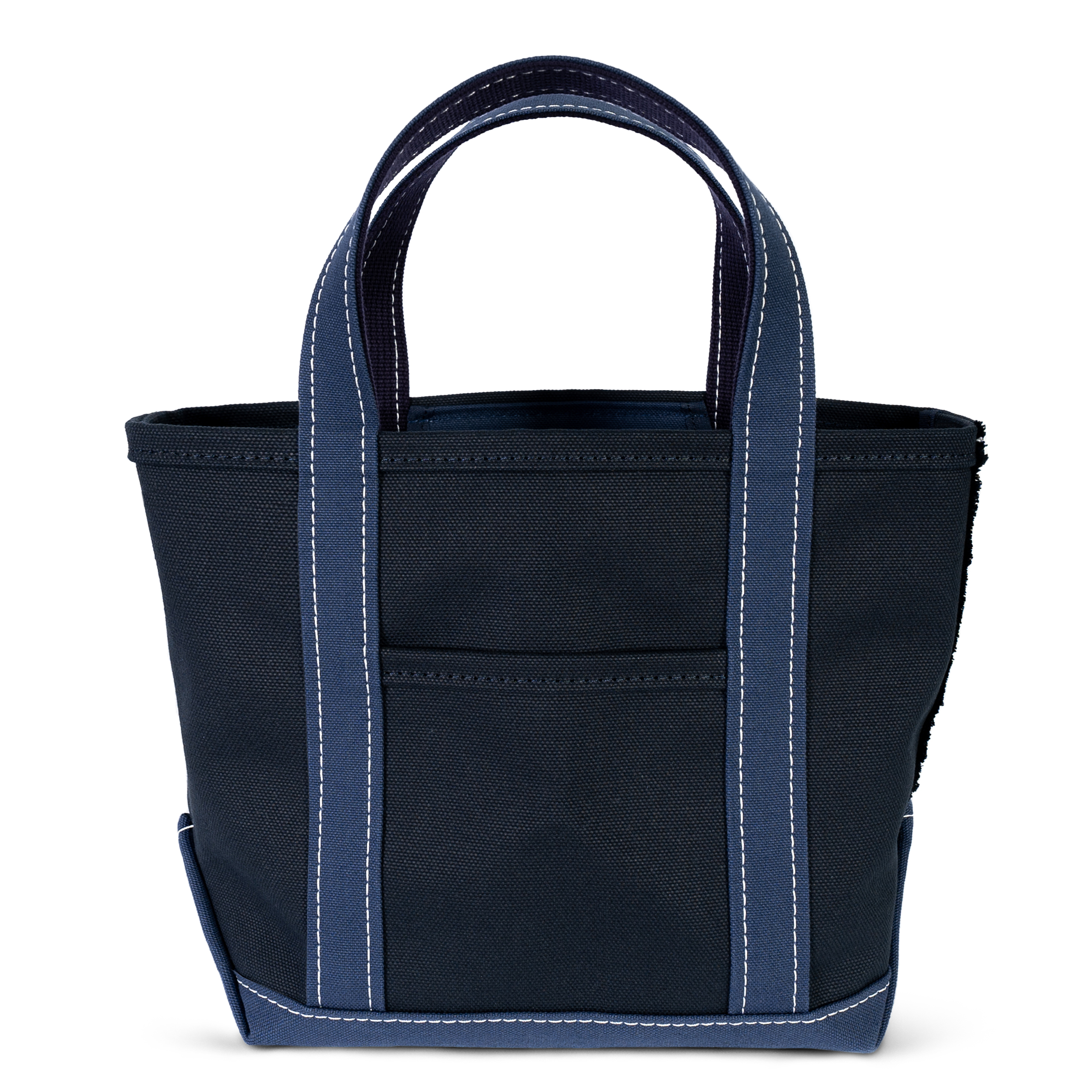 【日本製】帆布 キャンバス トートバッグ Sサイズ Ship and Rock Basic tote 日本製 （ネイビーブルー×ダークネイビー）