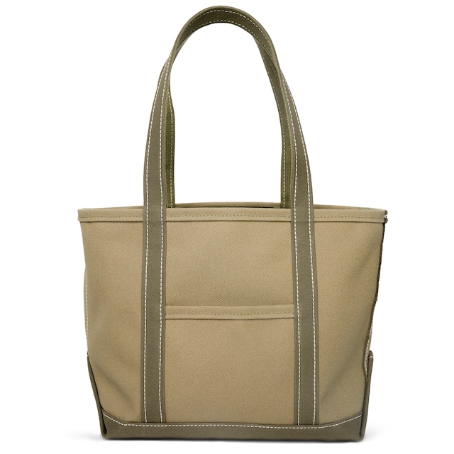 【日本製】帆布 キャンバス ロングハンドル トートバッグ Mサイズ Ship and Rock Basic tote 日本製 （オリーブドラブ×アーミー）