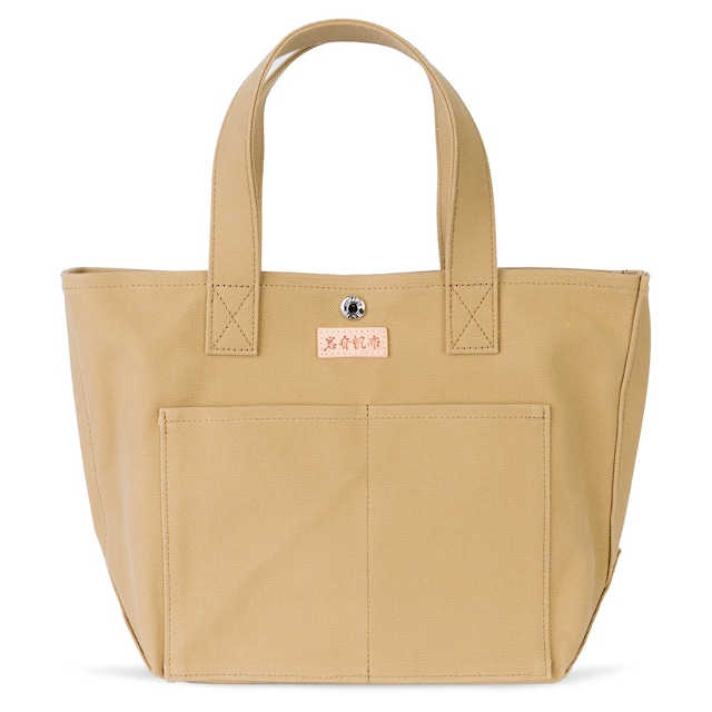 スナップボタン付き パラフィン帆布 キャンバス トートバッグ Sサイズ 小さめ Ship and Rock tote 日本製 （ ベージュ）