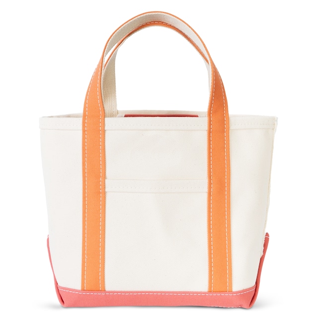 【日本製】帆布 キャンバス トートバッグ Sサイズ Ship and Rock Basic tote 日本製 （アプリコット×カラクレナイ）