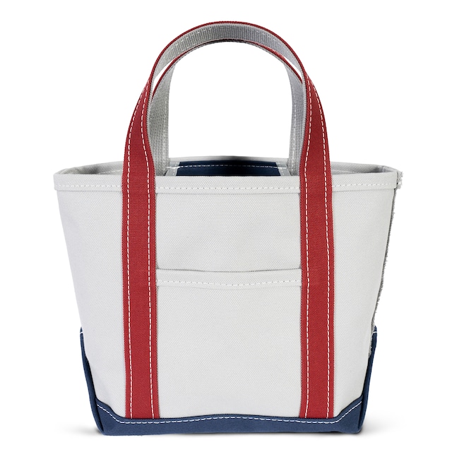 【日本製】帆布 キャンバス トートバッグ Sサイズ Ship and Rock Basic tote 日本製 （濃レンガ×ネイビーブルー×グレー）