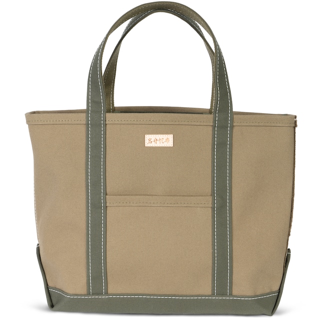 【日本製】帆布 キャンバス トートバッグ Mサイズ Ship and Rock Basic tote 日本製 （オリーブドラブ×アーミー）