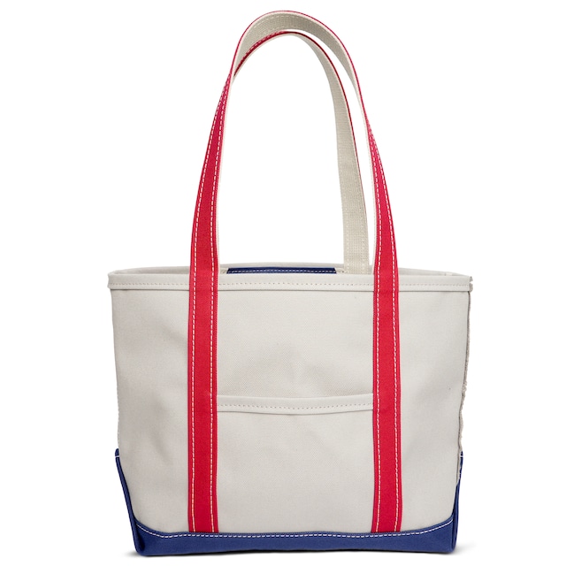 【日本製】帆布 キャンバス ロングハンドル トートバッグ Mサイズ Ship and Rock Basic tote 日本製 （濃レンガ×ネイビーブルー×グレー）