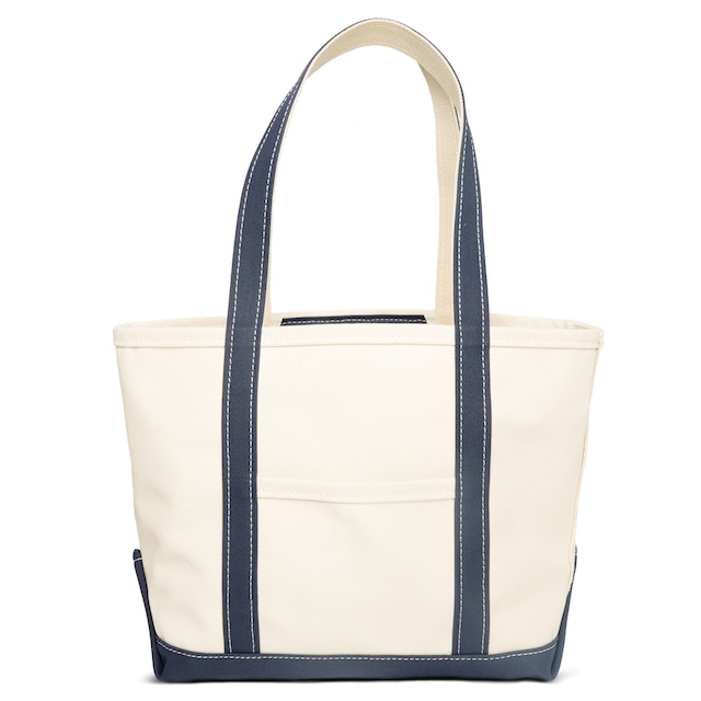 【日本製】帆布 キャンバス ロングハンドル トートバッグ Mサイズ Ship and Rock Basic tote 日本製 （ダークネイビー）